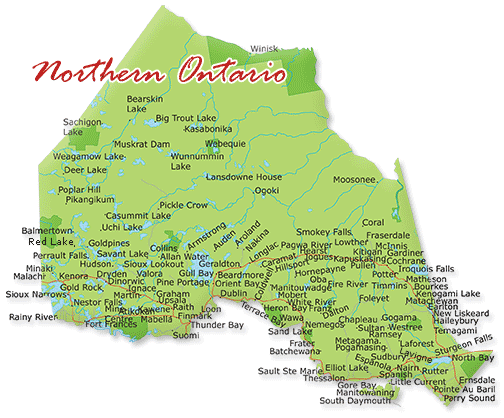 Northern Ontario Map 
